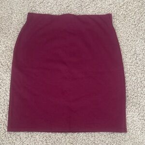 Old Navy Deep Red Pencil Skirt